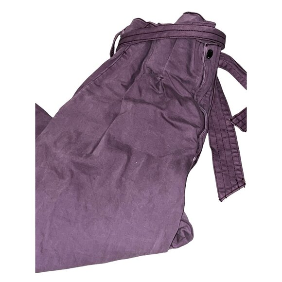 Universal Thread Purple High Waisted Pleated Paper Bag Boho Casual Pants Sz 14 W - Picture 12 of 16